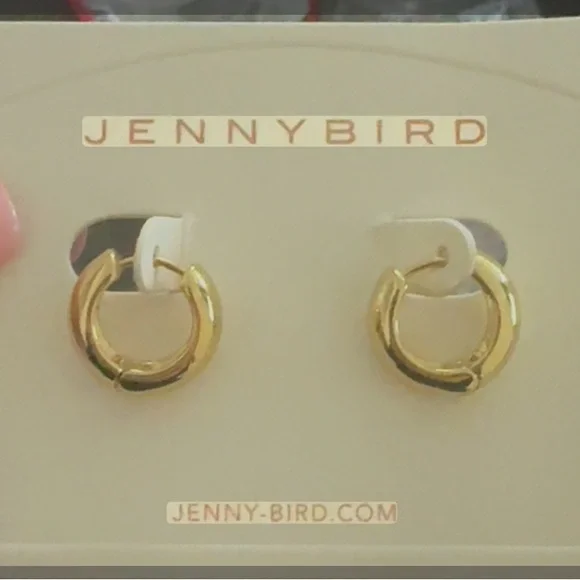 JENNY BIRD Toni Hinged Hoop Earrings - Small, Gold, BRAND NEW, $110 - Picture 5 of 9